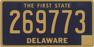 DE license plate 269773