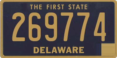 DE license plate 269774