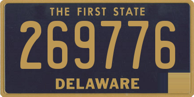 DE license plate 269776
