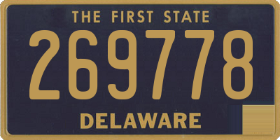 DE license plate 269778