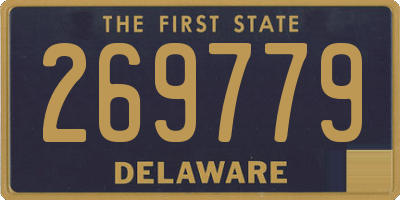 DE license plate 269779