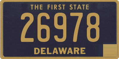 DE license plate 26978