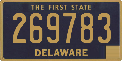 DE license plate 269783