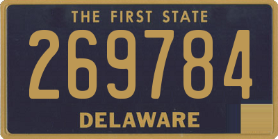 DE license plate 269784