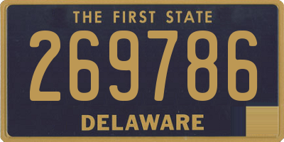 DE license plate 269786