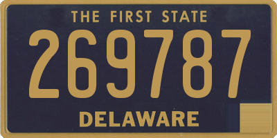 DE license plate 269787