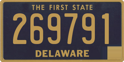 DE license plate 269791