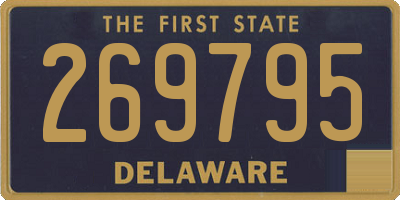 DE license plate 269795