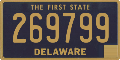 DE license plate 269799