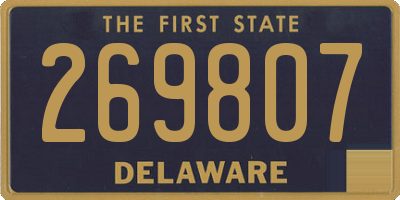 DE license plate 269807