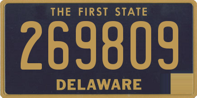 DE license plate 269809