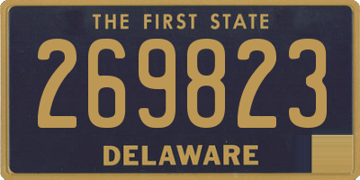 DE license plate 269823