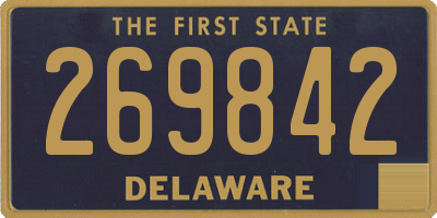 DE license plate 269842