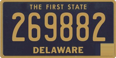 DE license plate 269882