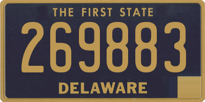 DE license plate 269883