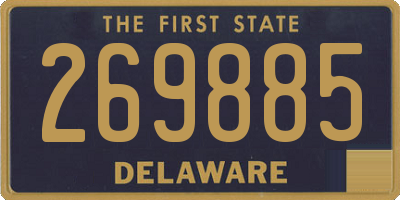 DE license plate 269885
