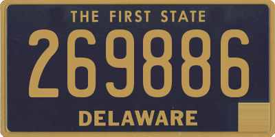 DE license plate 269886