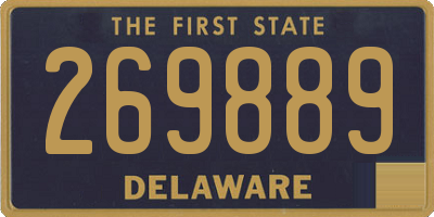 DE license plate 269889