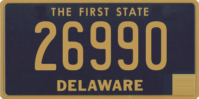 DE license plate 26990