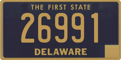 DE license plate 26991