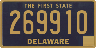 DE license plate 269910