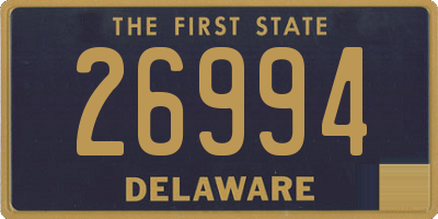 DE license plate 26994