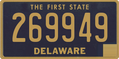 DE license plate 269949