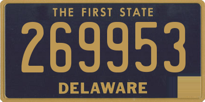 DE license plate 269953