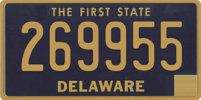 DE license plate 269955