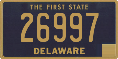 DE license plate 26997