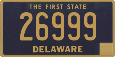 DE license plate 26999
