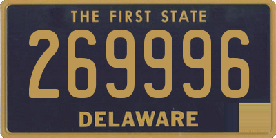 DE license plate 269996