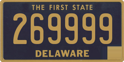 DE license plate 269999