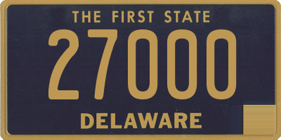 DE license plate 27000