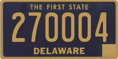 DE license plate 270004