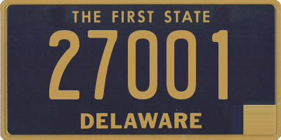 DE license plate 27001