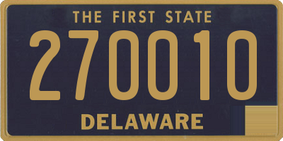 DE license plate 270010