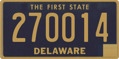 DE license plate 270014