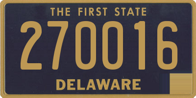 DE license plate 270016
