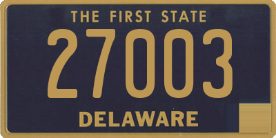 DE license plate 27003