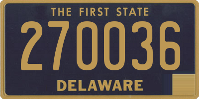 DE license plate 270036
