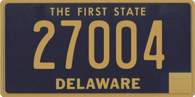 DE license plate 27004