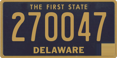 DE license plate 270047