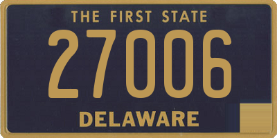 DE license plate 27006