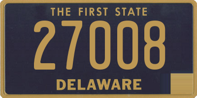 DE license plate 27008