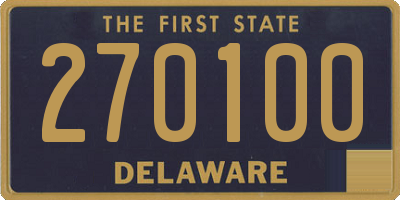 DE license plate 270100