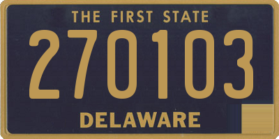 DE license plate 270103