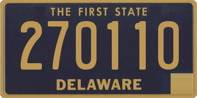 DE license plate 270110