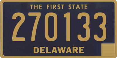 DE license plate 270133