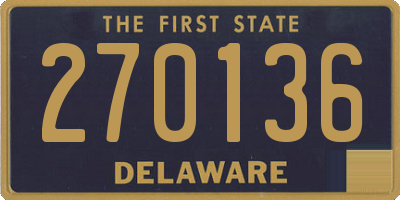 DE license plate 270136